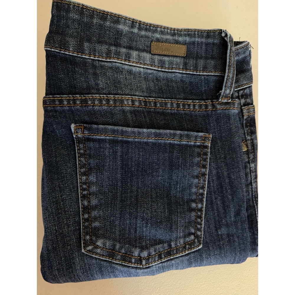 KUT from the Kloth Womens Blue Denim High Rise Bootcut Jeans 5-Pocket Zip 10S